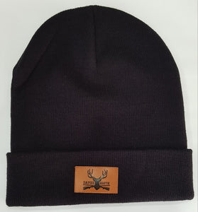 Beanie - leather patch